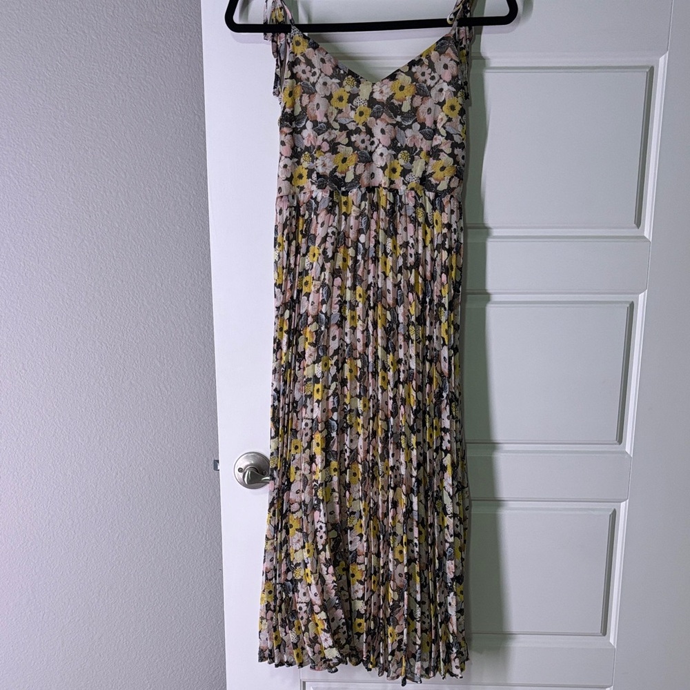 Vici Floral Print Maxi Dress - Yellow and Pink